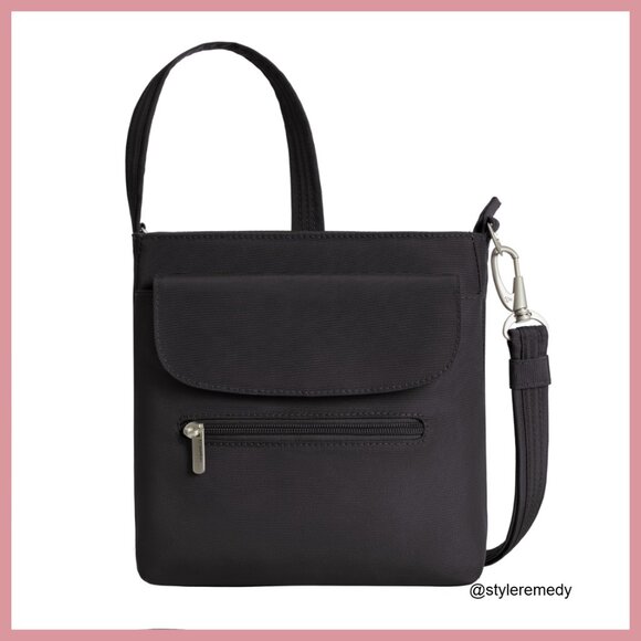 Anti-Theft Mini Shoulder Bag with RFID Blocking and Slash-Resistant Polyester